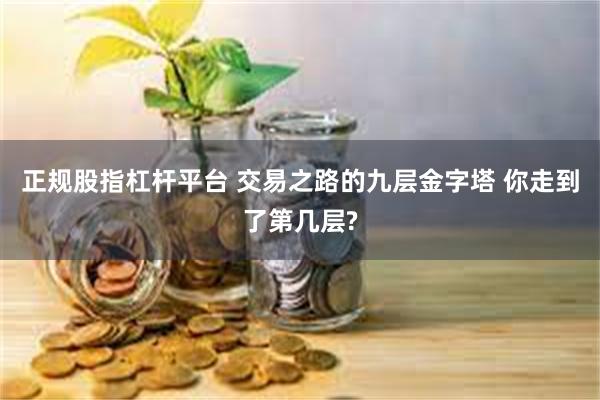 正规股指杠杆平台 交易之路的九层金字塔 你走到了第几层?
