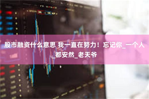 股市融资什么意思 我一直在努力！忘记你_一个人_都安然_老天爷